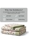 Luxury 3-Piece Turkish Satin Cotton Bedsheet Set – King Size | Ultra Soft, Breathable & Wrinkle-Resistant | Elegant Collection Bedding with 2 Pillowcases (Cream Brown Floral, King (U.K. Standard)) - 2