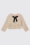 Girl's Sequined Ecru Tweed Jacket