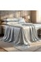 Luxury 3-Piece Turkish Satin Cotton Bedsheet Set – King Size | Ultra Soft, Breathable & Wrinkle-Resistant | Elegant Collection Bedding with 2 Pillowcases (Light Blue Floral, King (U.K. Standard))