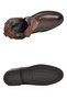 Brown Genuine Leather, Fur Inside, Cold Resistant Rubber Sole, Zippered Men's Chelsea Boots - 5