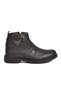 Black Genuine Leather Zippered Men's Boots - 2