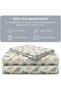 Luxury King Size Bedding Set 3-Piece | Digital Floral Bedsheet | Wrinkle-Free & Easy Care and 1 Flat Bedsheet & 2 Pillow Covers. King (U.K. Standard)) (White Floral!, King (U.K. Standard)) - 2