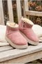 Children's Fur Lined, Suede Look, Zippered, Thick Sole, Ankle Boots - 7