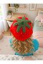Crochet Red Strawberry Braided Tail Hair Accessory / Please Write down for Size - 3