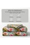 Luxury King Size Bedding Set 3-Piece | Digital Floral Bedsheet | Wrinkle-Free & Easy Care and 1 Flat Bedsheet & 2 Pillow Covers. King (U.K. Standard)) (Green, King (U.K. Standard)) - 2