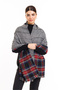Double-Sided Plaid Scottish Pattern Shawl Winter Warm Scarf-Shoulder Shawl - 7