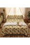 Luxury King Size Bedding Set 3-Piece | Digital Floral Bedsheet | Wrinkle-Free & Easy Care and 1 Flat Bedsheet & 2 Pillow Covers. King (U.K. Standard)) (Cream Floral!, King (U.K. Standard)) - 6