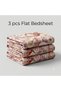 Luxury 3-Piece Turkish Satin Cotton Bedsheet Set – King Size | Ultra Soft, Breathable & Wrinkle-Resistant | Elegant Collection Bedding with 2 Pillowcases (Multicolor Floral, King (U.K. Standard)) - 4