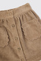 Baby Girl Velvet Beige Skirt - 3