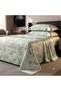 Luxury 3-Piece Turkish Satin Cotton Bedsheet Set – King Size | Ultra Soft, Breathable & Wrinkle-Resistant | Elegant Collection Bedding with 2 Pillowcases (Light Green Floral., King (U.K. Standard))