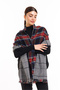 Double-Sided Plaid Scottish Pattern Shawl Winter Warm Scarf-Shoulder Shawl - 5