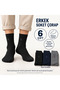 6 Pairs of Seamless Toe Men's Socks – Small Pattern, Mixed Colors - 3