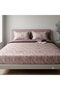 Luxury 3-Piece Turkish Satin Cotton Bedsheet Set – King Size | Ultra Soft, Breathable & Wrinkle-Resistant | Elegant Collection Bedding with 2 Pillowcases (Pink Floral., King (U.K. Standard)) - 3