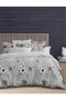 3 Pieces Flat Bedsheet Set with Floral Pattern King Size Bed Pillow Cover Set with 1 Bedsheet, 2 Pillow Cover Bedding Set (Cream Blue, King (U.K. Standard)) (Light Blue Floral, King (U.K. Standard)) - 3