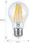 مصباح LED خيطي قابل للتعتيم بقوة 8.5 واط موفر للطاقة - 4