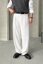 Men's Pleated Extra Baggy Fit Fabric Pants