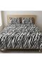 3 Pieces Flat Bedsheet Set with Floral Pattern King Size Bed Pillow Cover Set with 1 Bedsheet, 2 Pillow. Bedding Set (Black!, King (U.K. Standard)) - 3