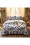 3 Pieces Flat Bedsheet Set with Floral Pattern King Size Bed Pillow Cover Set with 1 Bedsheet, 2 Pillow. Bedding Set (Blue White flower, King (U.K. Standard)) - 6
