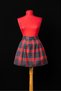 Red Plaid Mini Skirt - 2