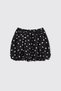 Girl's Polka Dot Black Balloon Skirt