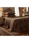 3 Pieces Flat Bedsheet Set with Floral Pattern King Size Bed Pillow Cover Set with 1 Bedsheet, 2 Pillow. Bedding Set (Brown.!, King (U.K. Standard))