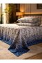 3 Pieces Flat Bedsheet Set with Floral Pattern King Size Bed Pillow Cover Set with 1 Bedsheet, 2 Pillow. Bedding Set (Solid royal color, King (U.K. Standard))