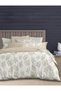 3 Pieces Flat Bedsheet Set with Floral Pattern King Size Bed Pillow Cover Set with 1 Bedsheet, 2 Pillow Cover Bedding Set (Cream Blue, King (U.K. Standard)) (Cream Blue, King (U.K. Standard))