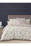 3 Pieces Flat Bedsheet Set with Floral Pattern King Size Bed Pillow Cover Set with 1 Bedsheet, 2 Pillow Cover Bedding Set (Cream Blue, King (U.K. Standard)) (Orange Floral, King (U.K. Standard)) - 3