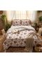 3 Pieces Flat Bedsheet Set with Floral Pattern King Size Bed Pillow Cover Set with 1 Bedsheet, 2 Pillow. Bedding Set (Pink Florals, King (U.K. Standard)) - 6