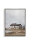 Misty Stone Cottage Architecture Wall Art | Portrait Framed Canvas Print | Luxury Home Decor - 2