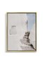 Mediterranean White Alley Architecture Wall Art | Portrait Framed Canvas Print | Luxury Home Decor - 2