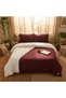 Luxury 3-Piece Turkish Cotton Bedsheet Set – 300 Thread Count, Elegant Stripe & Plain Dyed Flat Sheet Collection with Matching Pillowcases (King Size) (Burgundy, King (U.K. Standard)) - 6