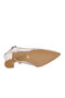 Silver Stone Embellished Adjustable Ankle Strap Thick Heel Pointed Toe Women's Evening Dress Shoes - 5