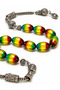 Vermeil Amber Prayer Beads Zaza Model Premium Barley Cut Special Design Metal Tassel Gift Men's Prayer Beads - 3