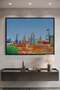 Riyadh Cityscape Architecture Wall Art | Landscape Framed Canvas Print | Luxury Home Decor