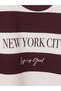 Ozmarka New Season Damson Printed Women's Thick Sweatshirt Tunic - 3
