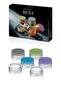 Rena - Set of 6 Glass Storage Containers with Colorful Lids, Breakfast Jam Bowl, Sauce Bowl, Snack Bowl Set 8cm - 2