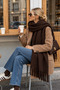 Puffy Scarf Shawl Shoulder Wrap