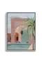 Marrakech Oasis Architecture Wall Art | Portrait Framed Canvas Print | Modern Decor for Living Room - 2