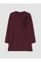 Seray New Season Mürdüm Soft Touch Women's Sweatshirt Tunic