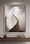 Ethereal Ascent Architecture Wall Art | Portrait Framed Canvas Print | Modern Decor for Living Room