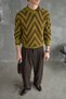 Men's Oversize Thick Knit Vintage Sweater - 2