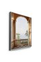 Mediterranean Archway Architecture Wall Art | Portrait Framed Canvas Print | Luxury Home Decor - 3