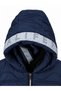 82510-26 Boy's Hooded Plush Lined Quilted Coat with Zipper and Snap Pockets, Ages 6-9 - 8