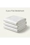 Luxury 3-Piece Turkish Cotton Bedsheet Set – 300 Thread Count, Elegant Stripe & Plain Dyed Flat Sheet Collection with Matching Pillowcases (King Size) (Royal Damask, King (U.K. Standard)) - 4