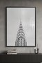 NYC Skyline Spire Architecture Wall Art | Portrait Framed Canvas Print | Luxury Home Decor