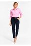 Women's Pink Long Sleeve Slim Shirt. - 5
