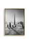 Burj Khalifa Above the Clouds Architecture Wall Art | Portrait Framed Canvas Print | Home Decor - 2