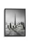 Burj Khalifa Above the Clouds Architecture Wall Art | Portrait Framed Canvas Print | Home Decor - 2