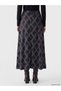 Timeless Clothing & Timeless Choices A-Line Skirt with Corded Waist and Diamond Embroidery - 5
